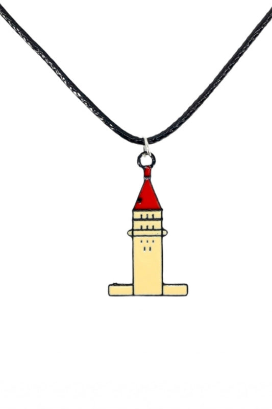 Lantisor cu pandantiv, Biserica, NO1047, 50 cm, Multicolor
