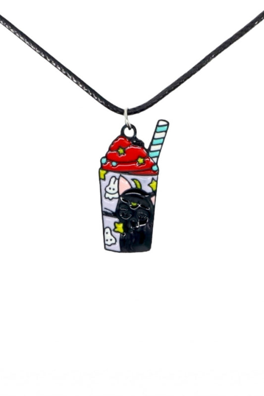 Lantisor cu pandantiv, Cafeluta de dimineata, NO1021, 50 cm, Multicolor