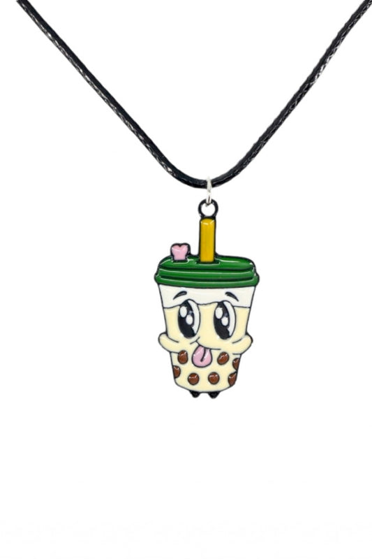Lantisor cu pandantiv, Cafeluta vesela, NO1054, 50 cm, Multicolor