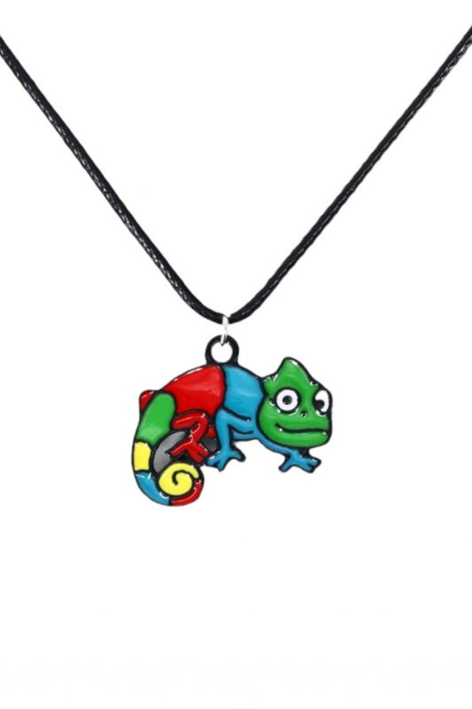 Lantisor cu pandantiv, Cameleon, NO1105, 50 cm, Multicolor