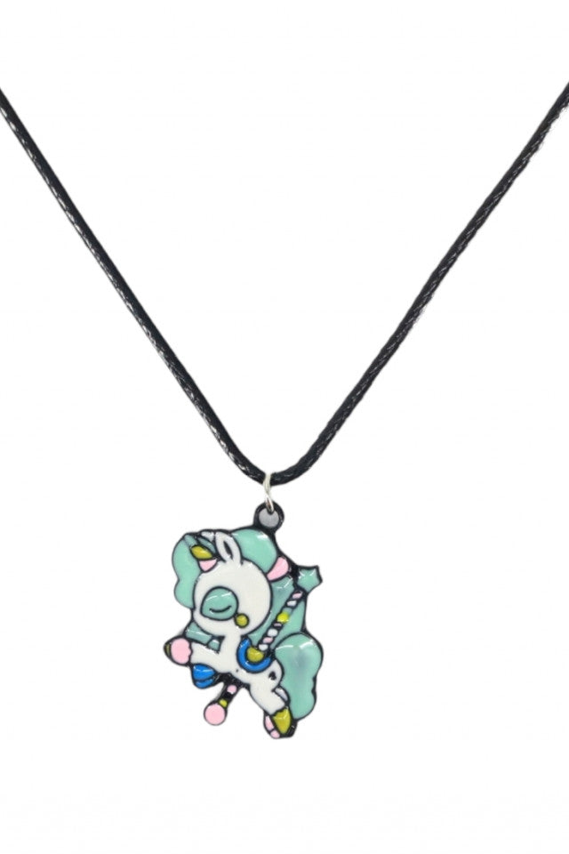 Lantisor cu pandantiv, Carusel copii, NO1170, 50 cm, Multicolor