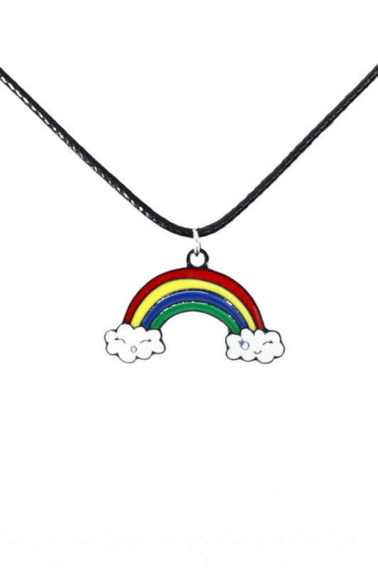 Lantisor cu pandantiv, Curcubeu, NO1102, 50 cm, Multicolor