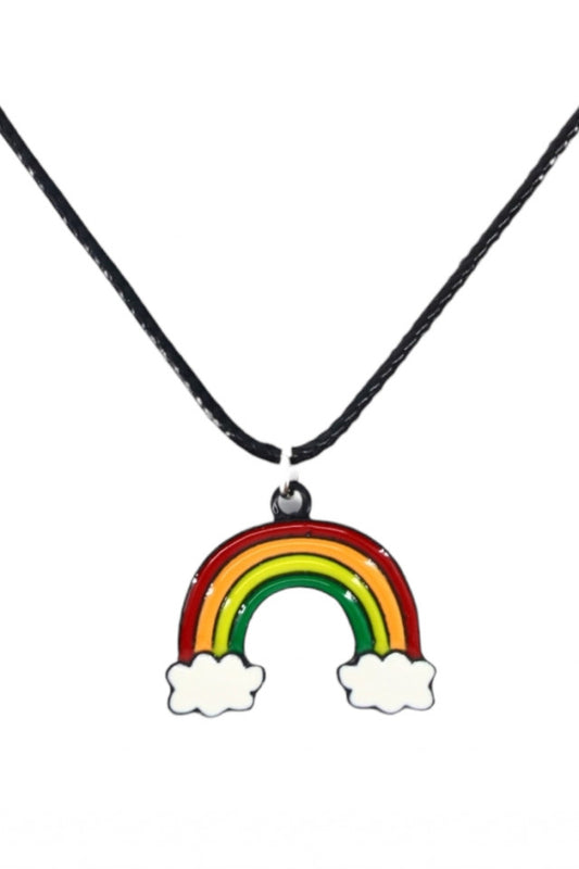 Lantisor cu pandantiv, Curcubeu, NO1124, 50 cm, Multicolor