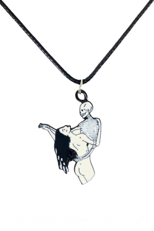 Lantisor cu pandantiv, Death is Love, NO1001, 50 cm, Multicolor