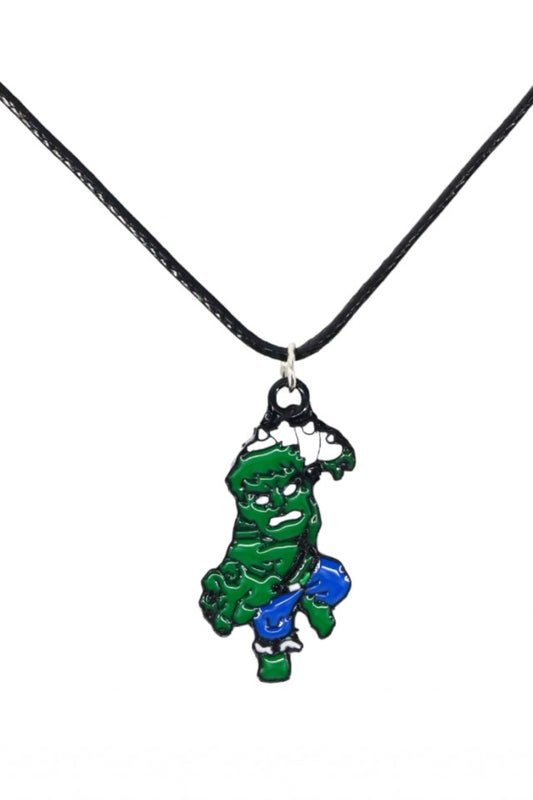 Lantisor cu pandantiv, Hulk, NO1093, 50 cm, Multicolor