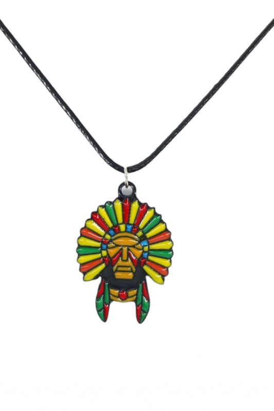 Lantisor cu pandantiv, Indian, NO1187, 50 cm, Multicolor