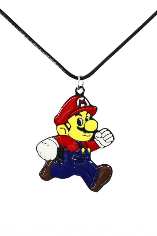 Lantisor cu pandantiv, Mario, NO1115, 50 cm, Multicolor