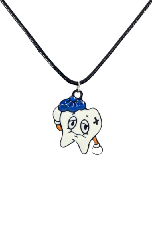 Lantisor cu pandantiv, Masea cu probleme, NO1033, 50 cm, Multicolor