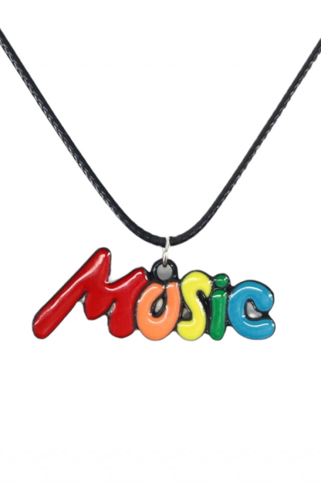Lantisor cu pandantiv, Music, NO1142, 50 cm, Multicolor