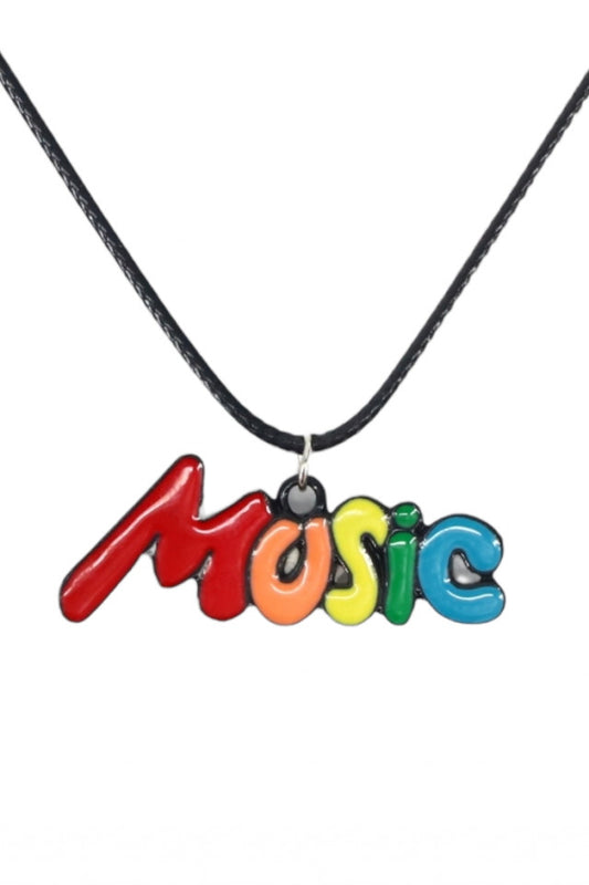 Lantisor cu pandantiv, Music, NO1142, 50 cm, Multicolor