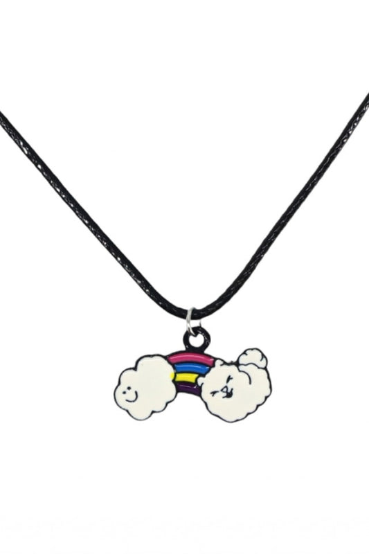 Lantisor cu pandantiv, Norisor curcubeu, NO1084, 50 cm, Multicolor