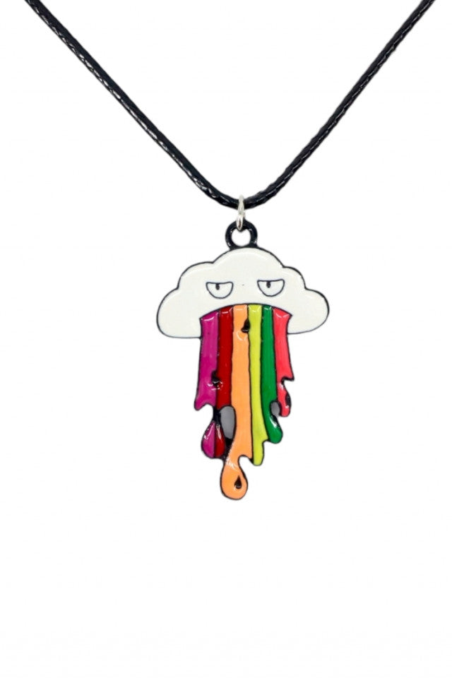 Lantisor cu pandantiv, Norisor curcubeu vomitiv, NO1068, 50 cm, Multicolor