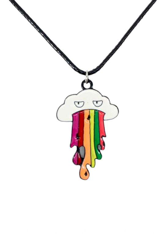 Lantisor cu pandantiv, Norisor curcubeu vomitiv, NO1068, 50 cm, Multicolor