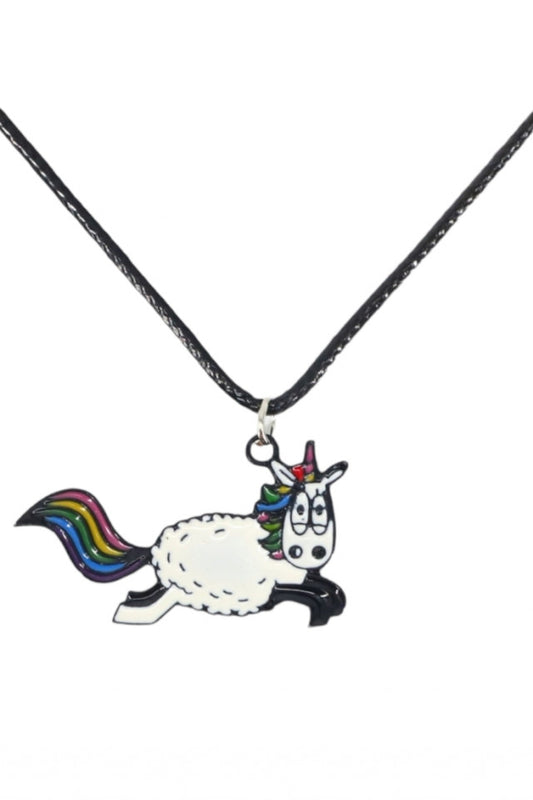 Lantisor cu pandantiv, Oaia curcubeu, NO1185, 50 cm, Multicolor
