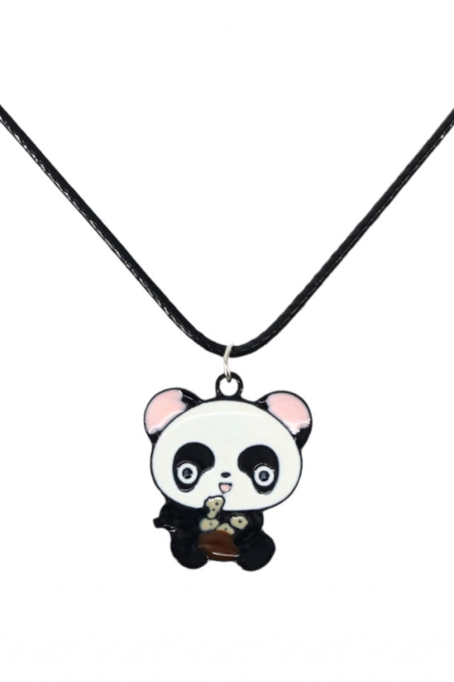 Lantisor cu pandantiv, Panda, NO1070, 50 cm, Multicolor