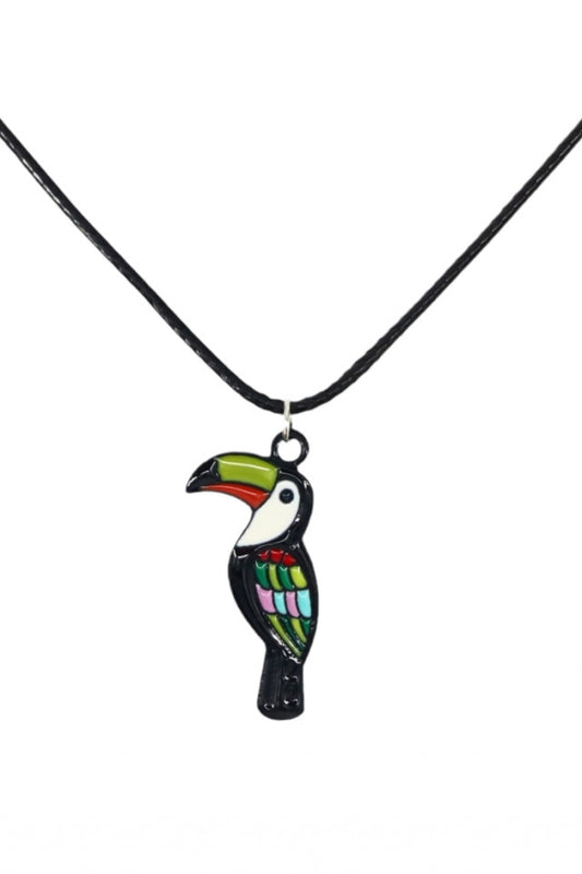 Lantisor cu pandantiv, Papagal, NO1112, 50 cm, Multicolor