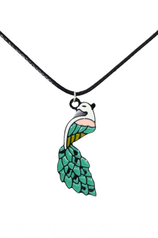Lantisor cu pandantiv, Paun, NO1125, 50 cm, Multicolor