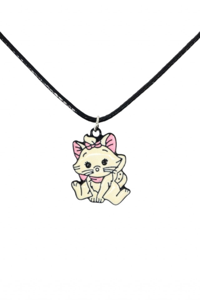 Lantisor cu pandantiv, Pisica, NO1071, 50 cm, Multicolor