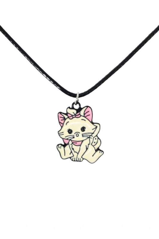 Lantisor cu pandantiv, Pisica, NO1071, 50 cm, Multicolor