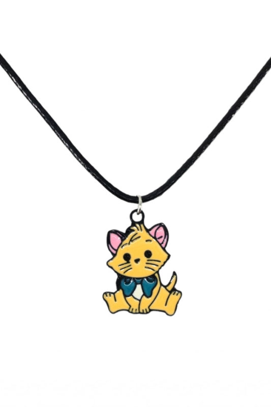 Lantisor cu pandantiv, Pisica, NO1121, 50 cm, Multicolor
