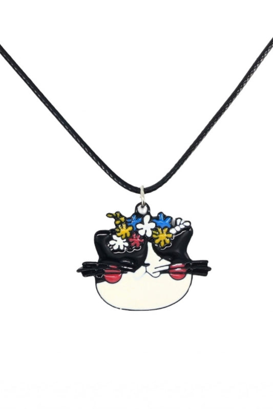 Lantisor cu pandantiv, Pisicuta, NO1091, 50 cm, Multicolor