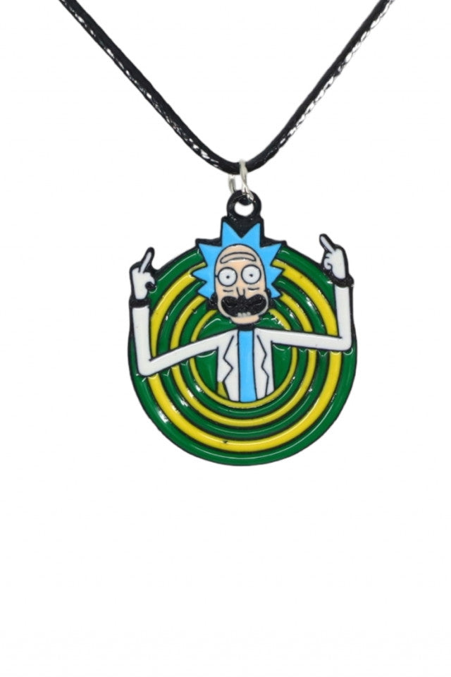 Lantisor cu pandantiv, Rick and Morty, NO1139, 50 cm, Multicolor