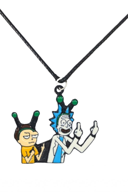 Lantisor cu pandantiv, Rick and Morty, NO1193, 50 cm, Multicolor