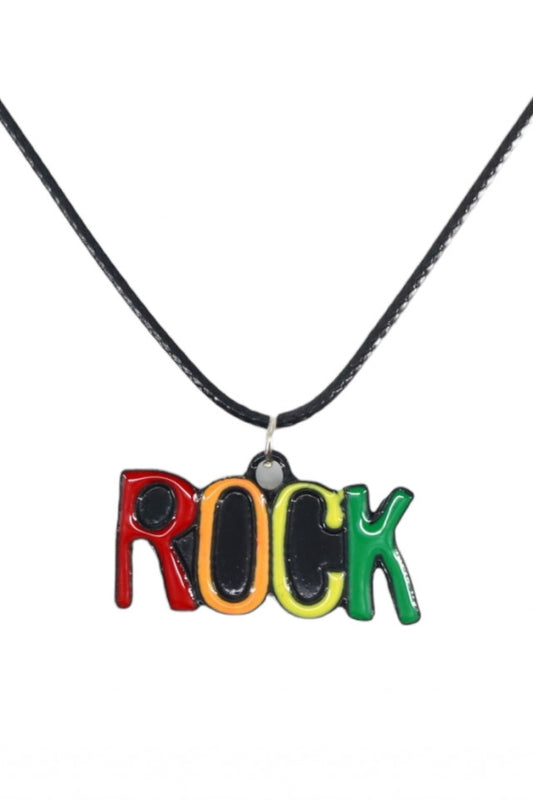 Lantisor cu pandantiv, Rock, NO1138, 50 cm, Multicolor