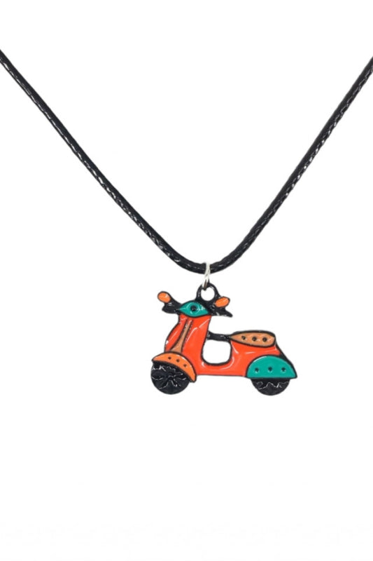 Lantisor cu pandantiv, Scooter Vespa, NO1087, 50 cm, Multicolor