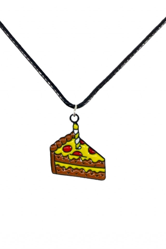 Lantisor cu pandantiv, Tort cu lumanare, NO1017, 50 cm, Multicolor