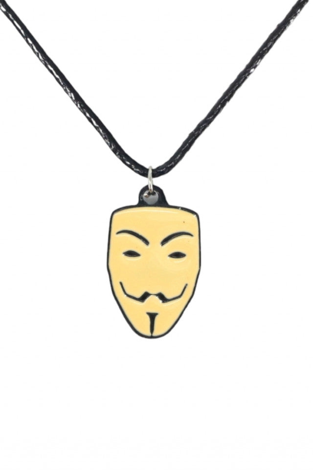 Lantisor cu pandantiv, V for Vendetta, NO1171, 50 cm, Multicolor