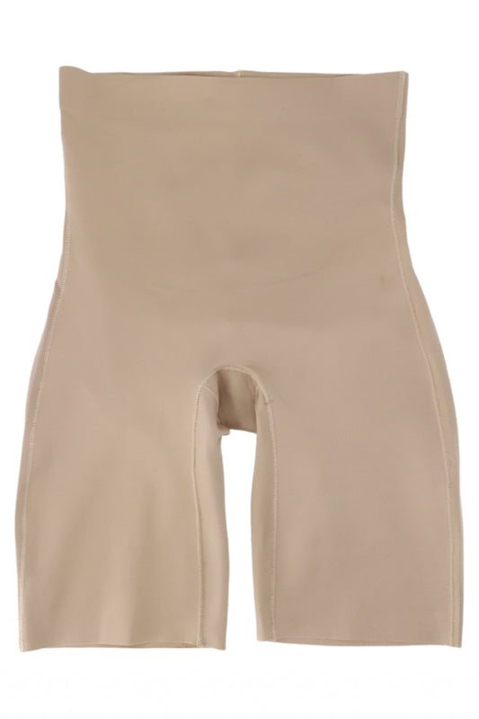 Lenjerie modelatoare pantalon scurt cu burtiera, invizibila, banda sustinere, NO5008, 2XL, Bej