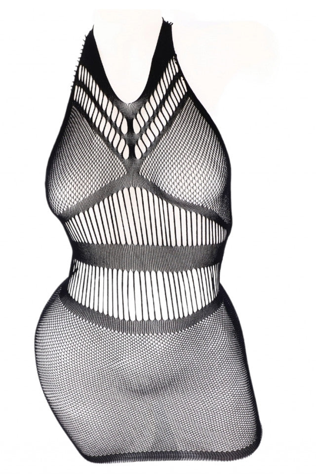 Lenjerie sexy, Desu din plasa, NO1088, One Size INTL, Negru