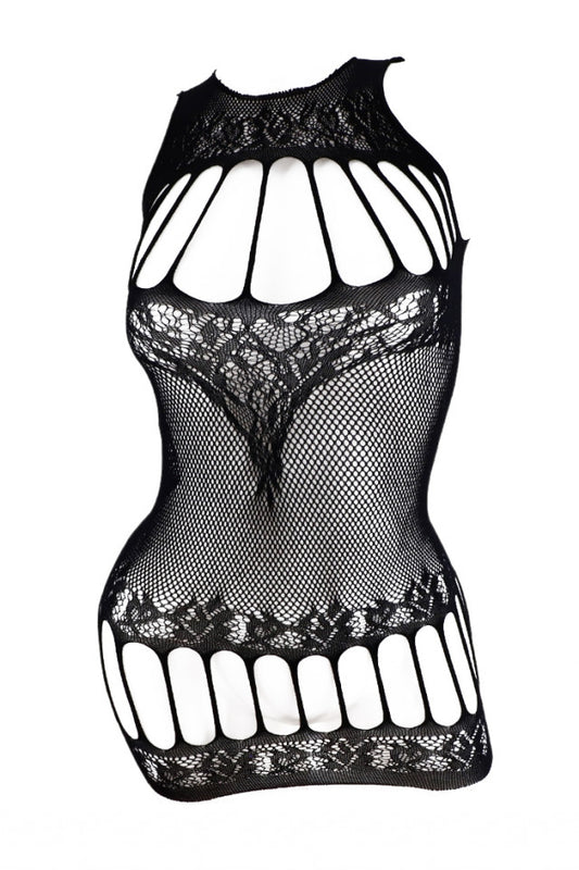Lenjerie sexy, Desu din plasa, NO5826, One Size INTL, Negru