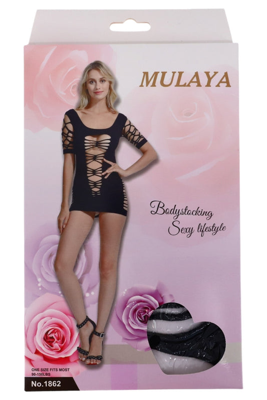 Lenjerie sexy, Tip body, NO1862, One Size INTL, Negru