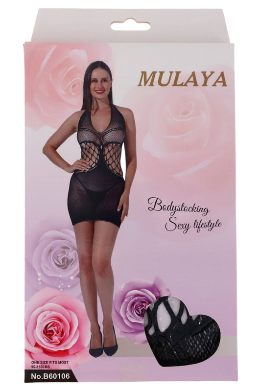 Lenjerie sexy, Tip body, NOB60106, One Size INTL, Negru