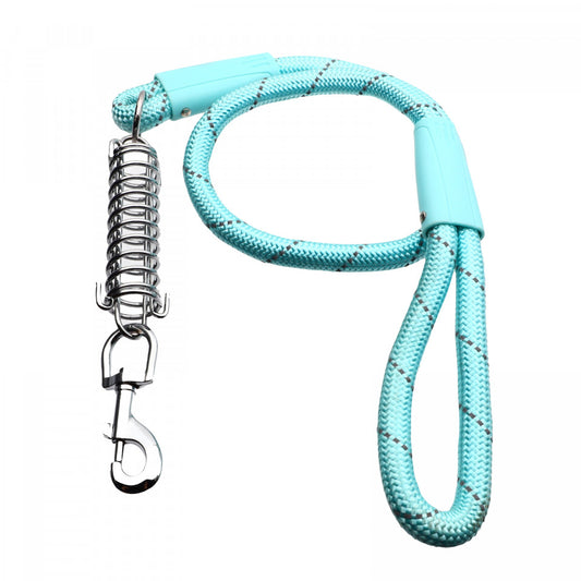 Lesa cu amortizor pentru caini de talie mare, Bleu, 120 cm