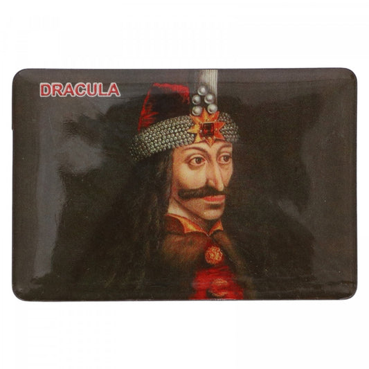 Magnet de frigider, Dracula, Vlad Tepes, Romania, 5 x 7.5 cm, NO42, Multicolor