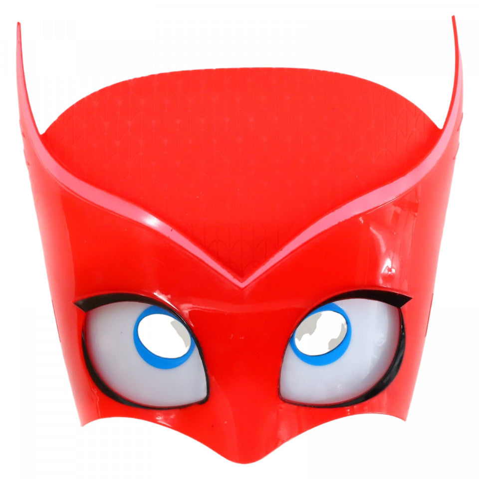 Masca Pjmasks, cu lumina, Halloween, NO5354, 15 x 16 cm, Rosu