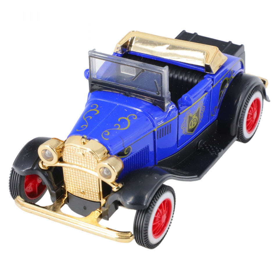 Masina metalica, Ford Classic, Pullback, Convertible, Deschidere usi, 1:32, Albastru