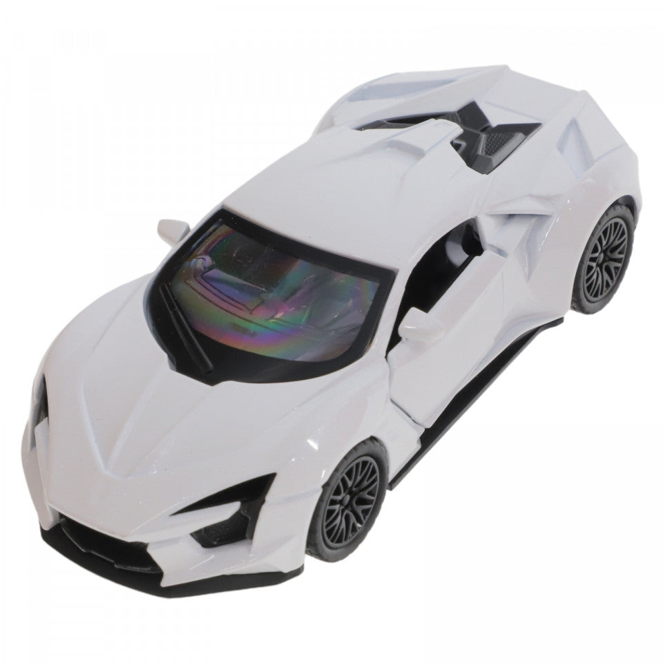 Masina metalica, Lykan Hypersport Fenyr, Pullback, Deschidere usi, 1:36, Alb