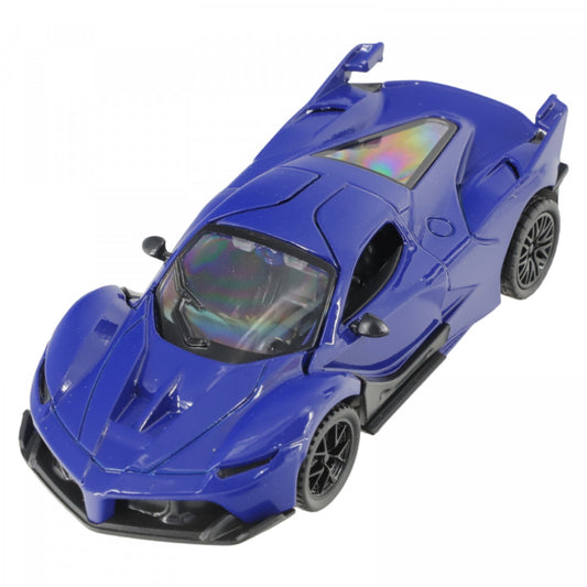 Masina metalica, Lykan Hypersport Fenyr, Pullback, Deschidere usi, 1:36, Albastru