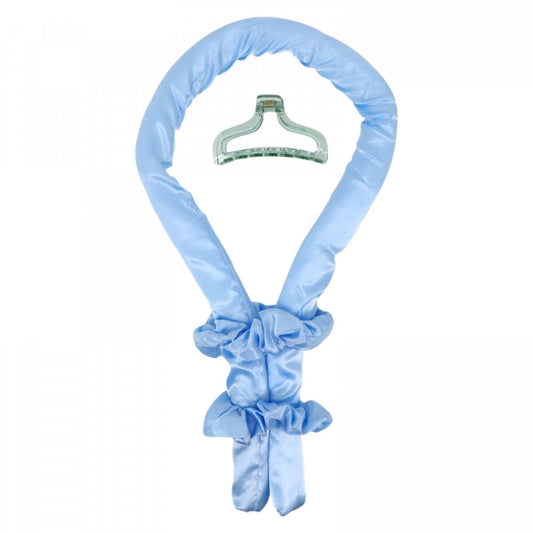 Ondulator fara caldura, Bigudiu tip panglica, Accesorii incluse, Usor de utilizat, 95 Cm, Albastru