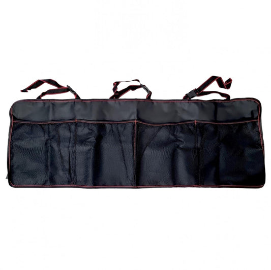 Organizator auto, Multifunctional, Pliabil, Poliester, 102 x 35.6 cm, Negru