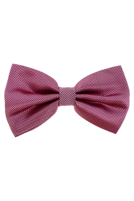 Papion pentru barbati, aspect texturat, NO2059, 6 x 12 cm, Roz