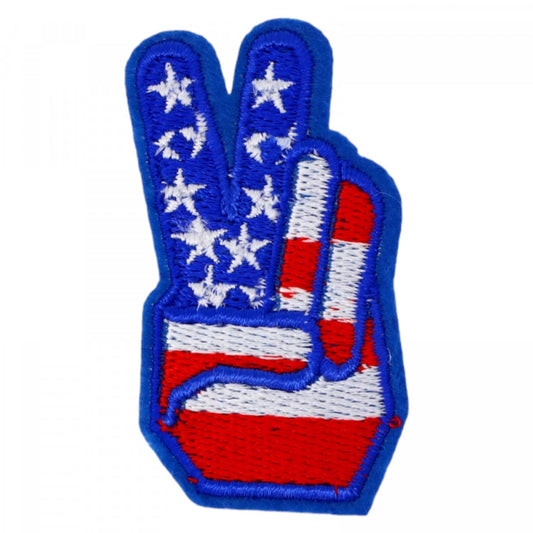 Patch brodat, American Peace, NO3565, 3 x 6 cm, Multicolor