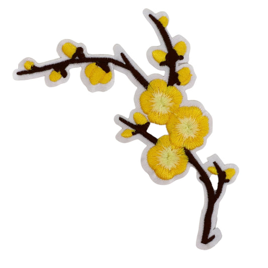 Patch brodat, Floare, NO2346, 16 cm, Multicolor