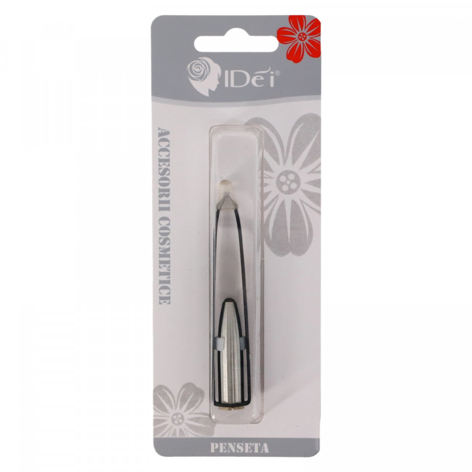 Penseta cu lumina, NO1212, 8 cm, Negru