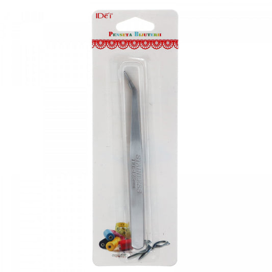 Penseta pentru bijuterii, din inox, 12.5 cm, Inox