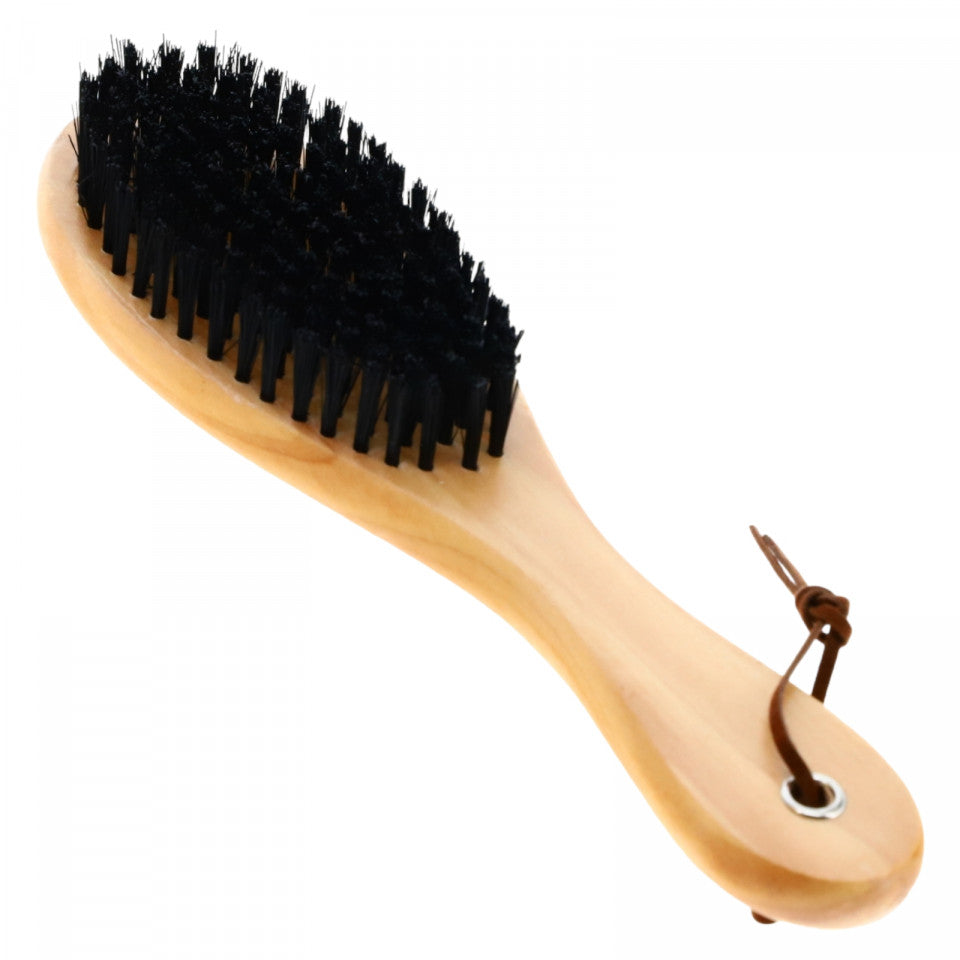 Perie pentru pantofi, maner lemn, NO830, 6.2 x 21 cm, Maro